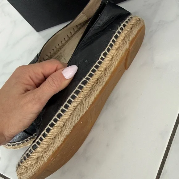 CHANEL Black and Tan Espadrilles - Picture 6 of 11